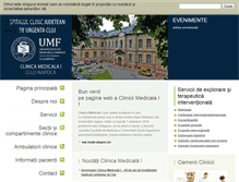 Tablet Screenshot of clinicamedicala1cluj.ro